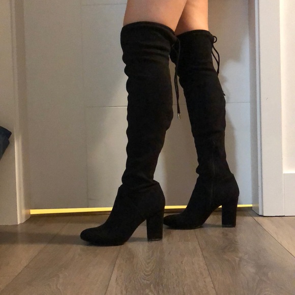 Knee high suede boots - Picture 1 of 1